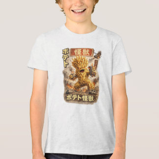 Aardappel Kaiju – Retro Japans Monsterposter Tri-Blend Shirt