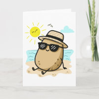 Aardappel Op Het Strand Zomerstemming