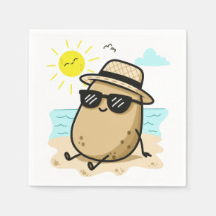 Aardappel Op Het Strand Zomerstemming Servet