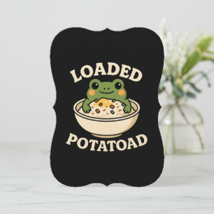Aardappel Padden Grappige Kikker Ontwerp  Kaart