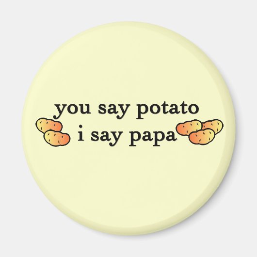 Aardappel Papa Magneet (Voorkant)