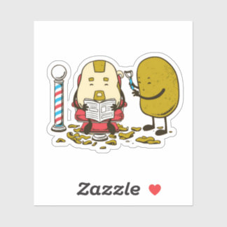 Aardappelbarbier Sticker