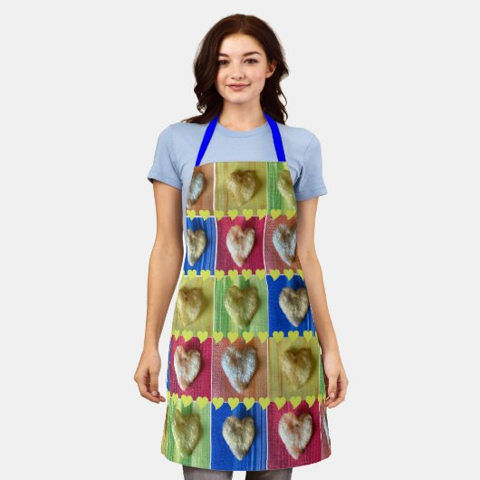 Aardappelchip Hartjes Patchwork Ontwerp Schorten (Gedragen)