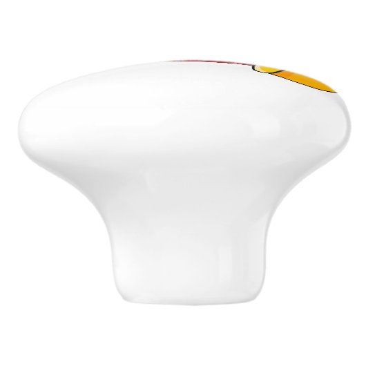 Aardappelchipafbeelding cartoon keramische knop (Zijkant)