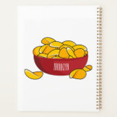 Aardappelchipafbeelding cartoon planner (Achterkant)