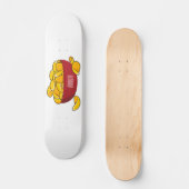 Aardappelchipafbeelding cartoon skateboard (Voorkant)