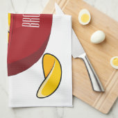 Aardappelchipafbeelding cartoon theedoek (Quarter Fold)