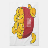 Aardappelchipafbeelding cartoon theedoek (Verticaal)