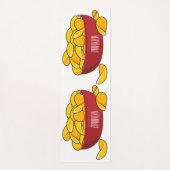 Aardappelchipafbeelding cartoon yogamat (Voorkant)