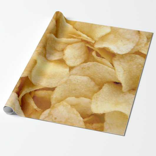 Aardappelchips Cadeaupapier (Uitgerold)