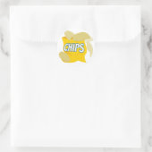 aardappelchips ronde sticker (Tas)