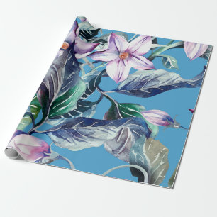 Aardappelen Bloemen Naadloos Patroonbloem,hand,pat Cadeaupapier