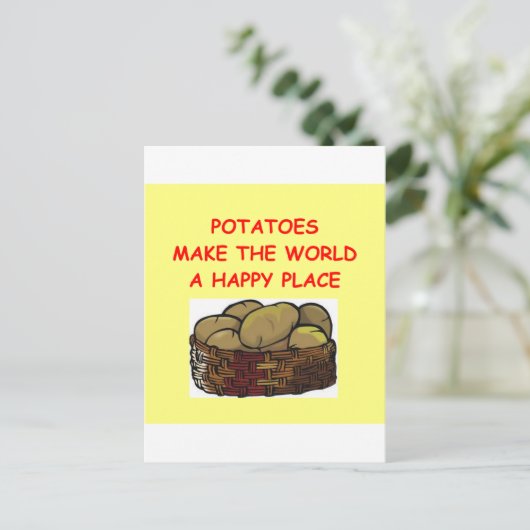 aardappelen briefkaart (Staand voorkant)