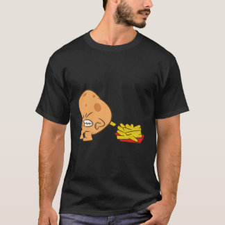 Aardappelen en Franse groente T-shirt