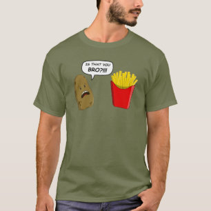 aardappelen en friet t-shirt