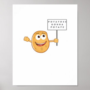 Aardappelen Gonna Potate (Vegetable Potato Pun) Kl Poster