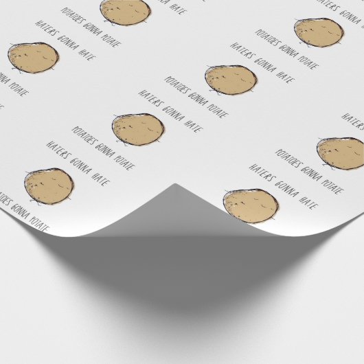 Aardappelen, verpakt in aardappelen cadeaupapier (Hoek)