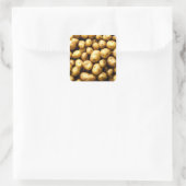 Aardappelen Vierkante Sticker (Tas)