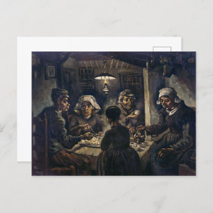 Aardappeleters   Van Gogh   Briefkaart
