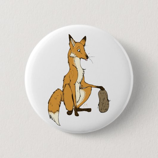 Aardappelfox Ronde Button 5,7 Cm (Voorkant)