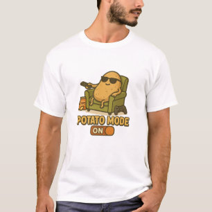 Aardappelmodus – Lui Leven Geactiveerd T-shirt
