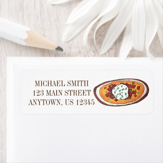 Aardappelmoessons Snack Food Appetizer Bacon Etiket (Insitu)