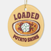 Aardappelmoessons Snack Food Appetizer Bacon Keramisch Ornament (Links)