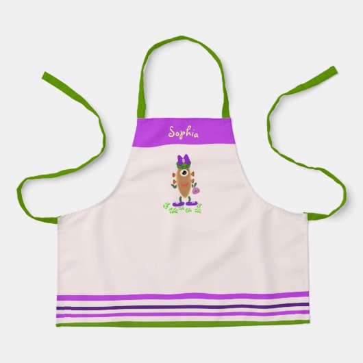 Aardappelmonster schort (Voorkant)