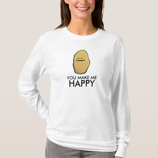  aardappelmoticon t-shirt (Voorkant)