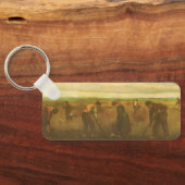 Aardappelplanten door Vincent van Gogh,  kunst Sleutelhanger (Achterkant)