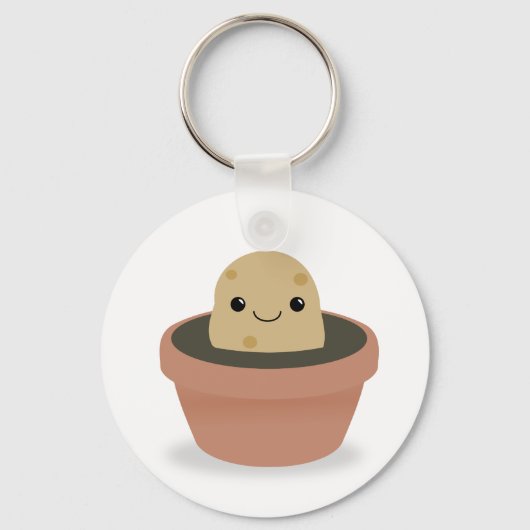 Aardappelteken Sleutelhanger (Voorkant)