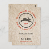  aardappelzak briefkaart (Voorkant / Achterkant)