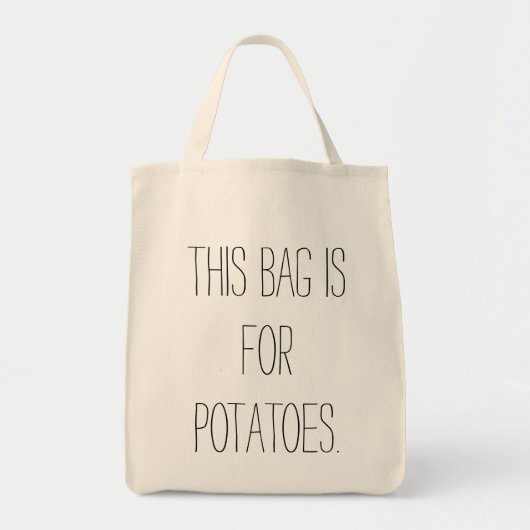 aardappelzak tote bag (Voorkant)