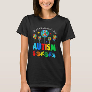 Aardautisme begrijpen liefdesautisme t-shirt
