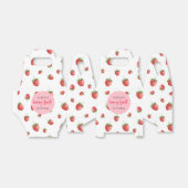 Aardbei 1e verjaardag Berry First Bedankdoosjes (Uitgevouwen)