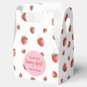 Aardbei 1e verjaardag Berry First Bedankdoosjes (Geopend)