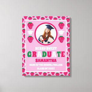 Aardbei 2025 Afstuderen Foto Afstuderen Canvas Afdruk