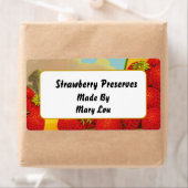 Aardbei Aangepaste fruitlabels Etiket (Insitu)