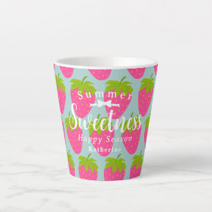 Aardbei Aqua Latte Mok