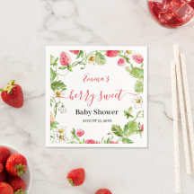 Aardbei Baby Shower Zomer Bes Zoet