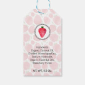 Aardbei Bad & Lichaam Label | Productlabel Cadeaulabel (Achterkant)