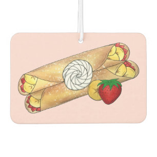 Aardbei Banana Crêpe Pancake Franse voedselkreefte Luchtverfrisser