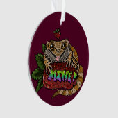 Aardbei Beardie Dragon "MINE" Ornament (voorkant)