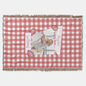 Aardbei Berry First Birthday Deken (Voorkant)