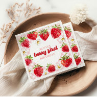 Aardbei Berry First Birthday Servet