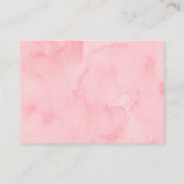 Aardbei Berry Sweet Baby shower Book Request Reque Informatiekaartje (Achterkant)