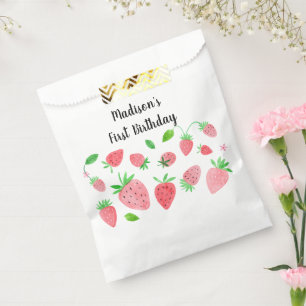 Aardbei Berry Sweet Birthday Bedankzakje