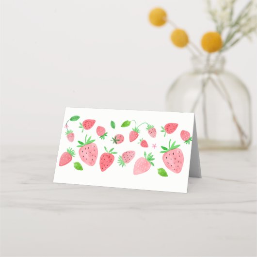 Aardbei Berry Sweet Birthday Food Labels (Achterkant)