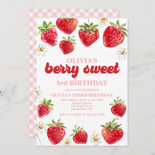 Aardbei Berry Sweet Birthday Kaart