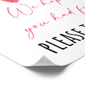 Aardbei Berry Sweet Birthday Party Favor Sign Poster (Hoek)